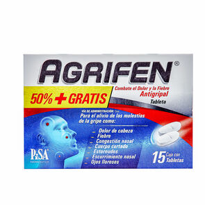 Agrifen 50% Mas Gra 25Mg/5Mg/4Mg 15 Tabs