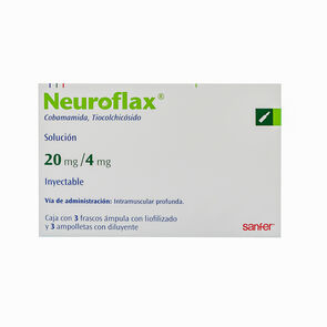 Neuroflax 20Mg/4Mg 3 Amp X 4Ml