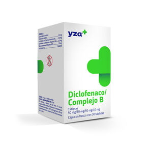 Diclofenaco con Complejo B 50Mg/50Mg 30 Tabletas